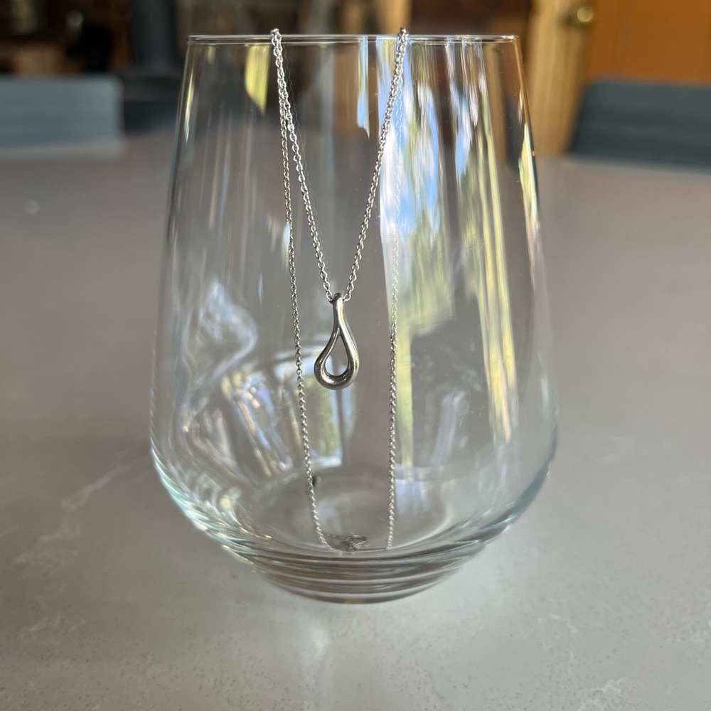 Tiffany & Co Silver Teardrop Necklace